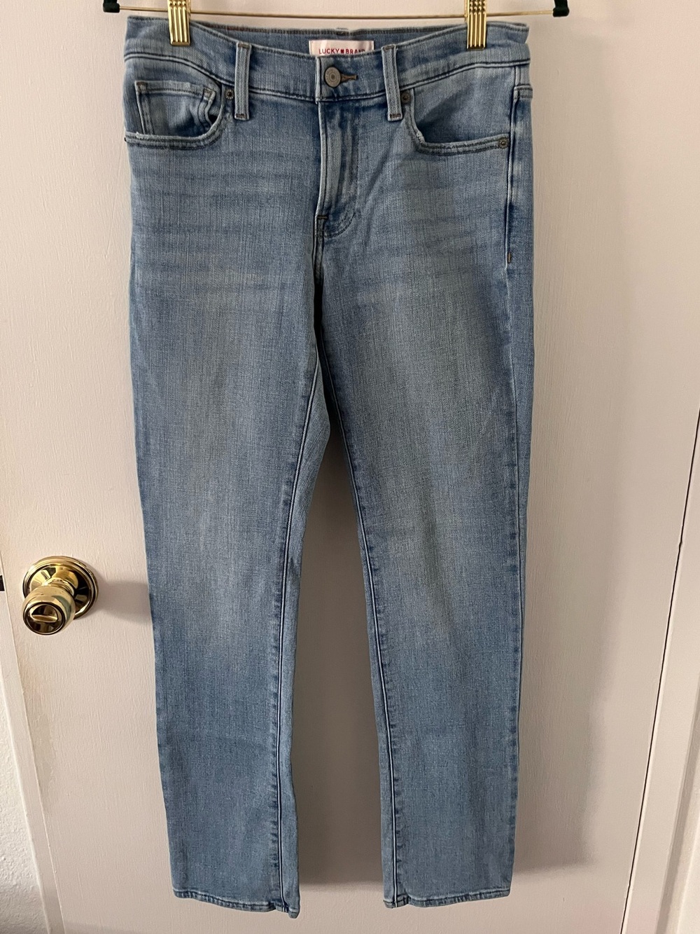 Lucky Brand Sweet Midrise Straight Light Wash Blue Jeans Size 4 27R